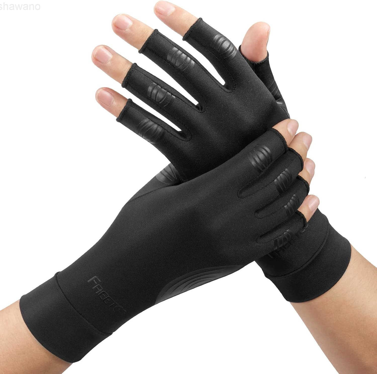 Copper Arthritis Gloves for Carpal Tunnel Pain Relief Strengthen Compression Gloves to Alleviate Hand PainsSwelling Fingerless Computer Typing Gloves 
