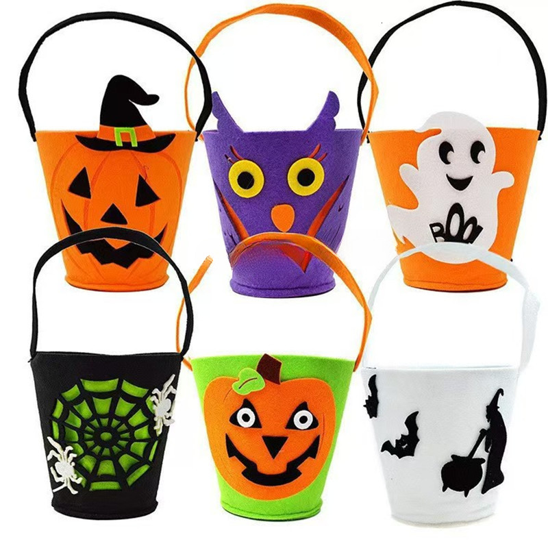 New Felt trend Candy Bag Non woven Handbag Luxury Bag Christmas Gift Bag Designer Bag Halloween Gift Pumpkin Bucket