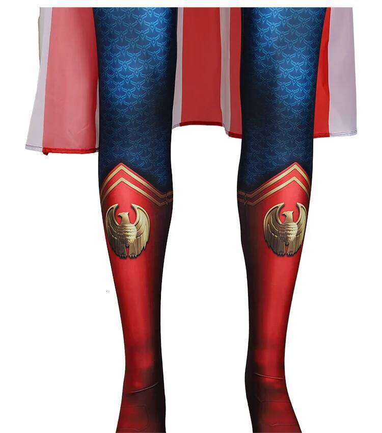 The Boys Cospaly Superhero The Homelander Cost ume Adult Halloween Costume s Antony Starr Jumpsuit with Cloak Shoes Bodysuit