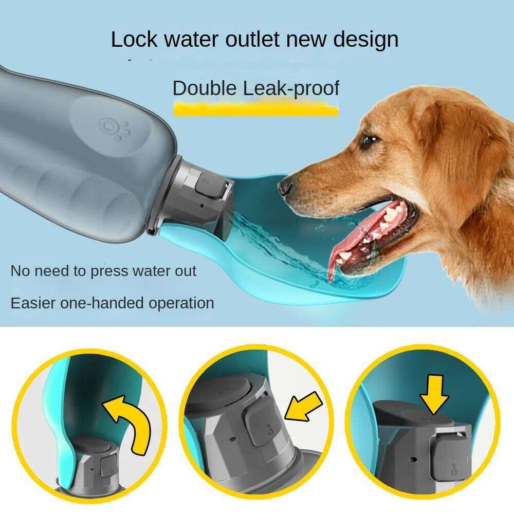 designer brand Pet Cup Portable Bottle Outdoor Leaf Shape Dog Walking Folding Drinking Water