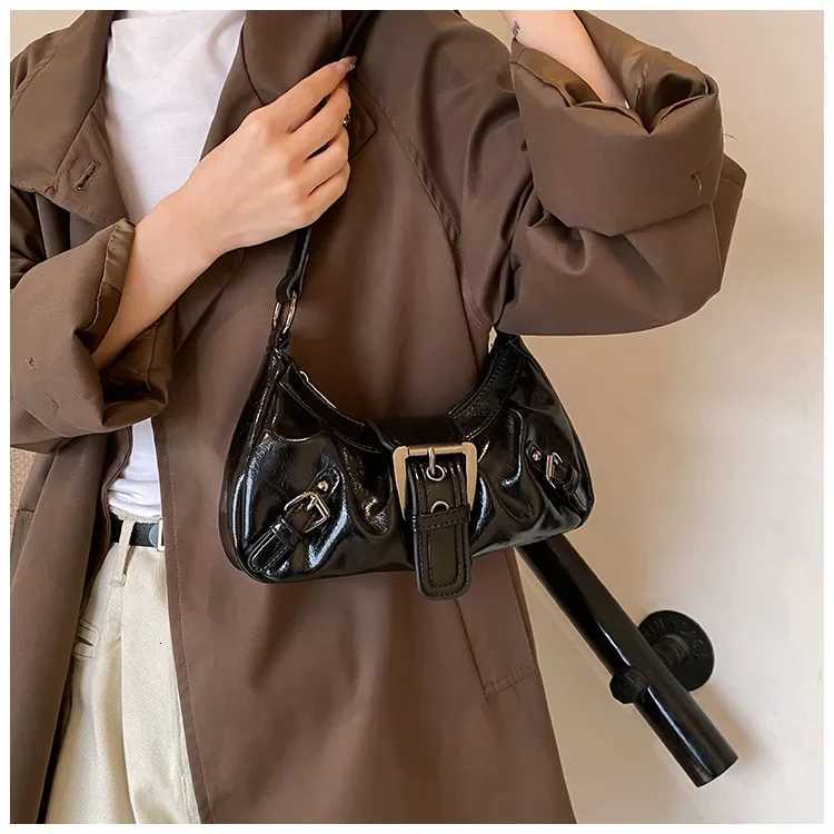 Y2K Pleated Hobo Shoulder Bag Womens Maillard Style Underarm Bag Pleated Hobo Shoulder Bag Z250911
