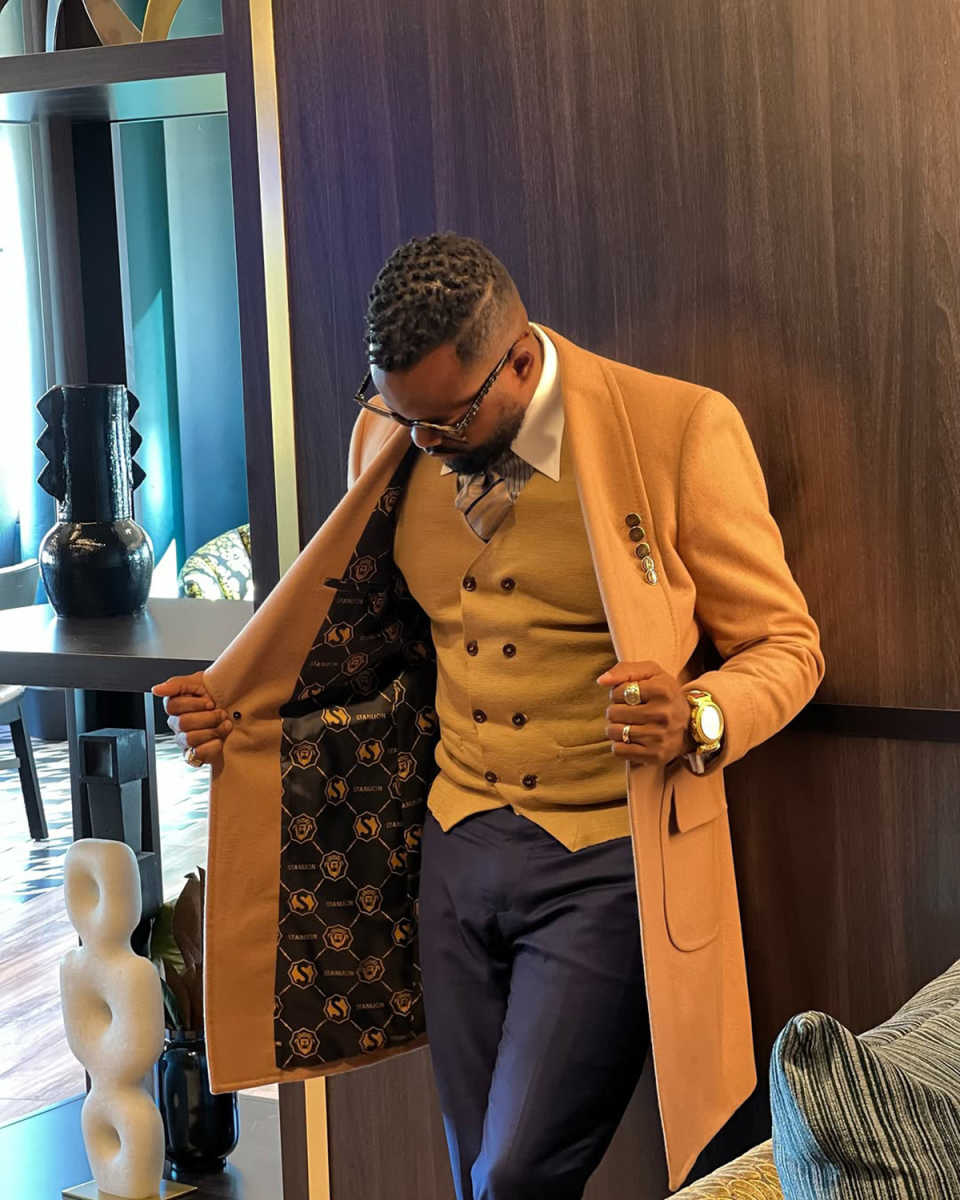 Handsome Wool Blend 1 Pieces Men Long Coat Shawl Lapel Single Breasted Jacket Tuxedos Customized Business Wear