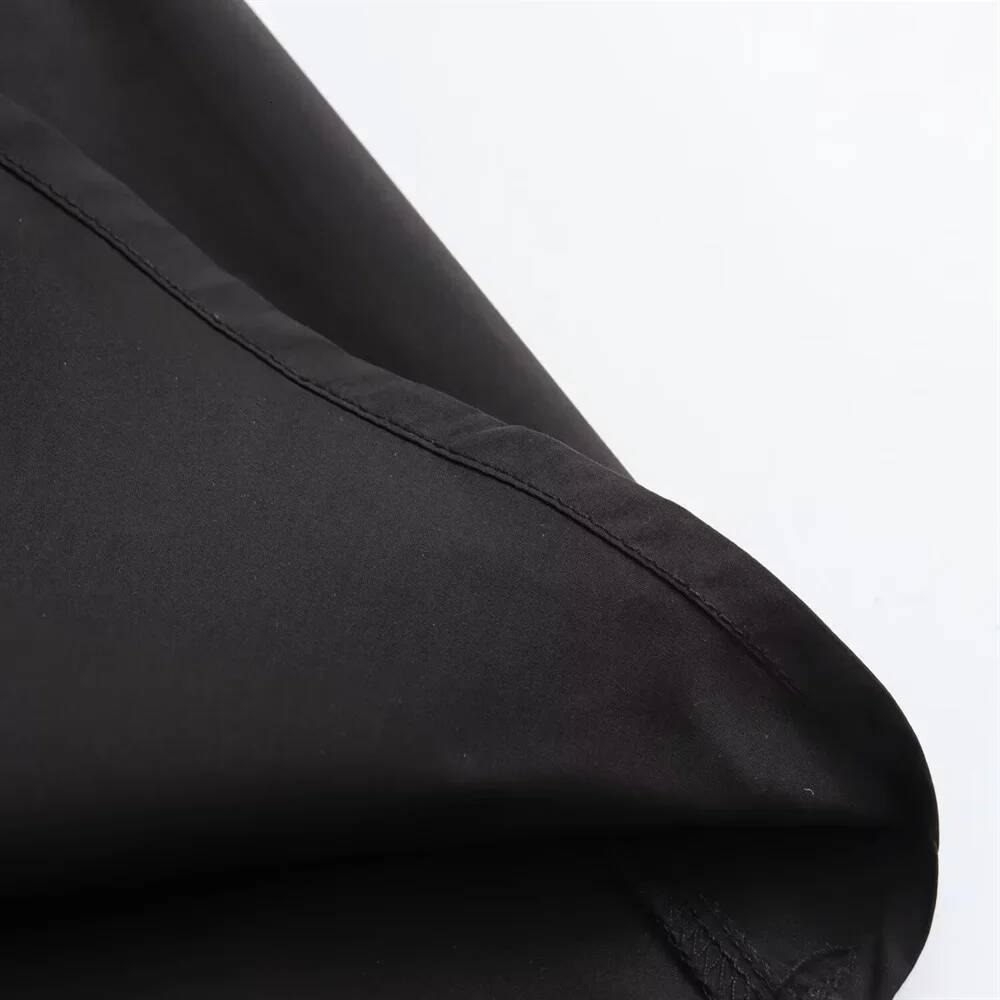 Mooyufon 2025 Women's temperament versatile loose and casual solid color high waisted medium length A-line skirt dongdumaoyi