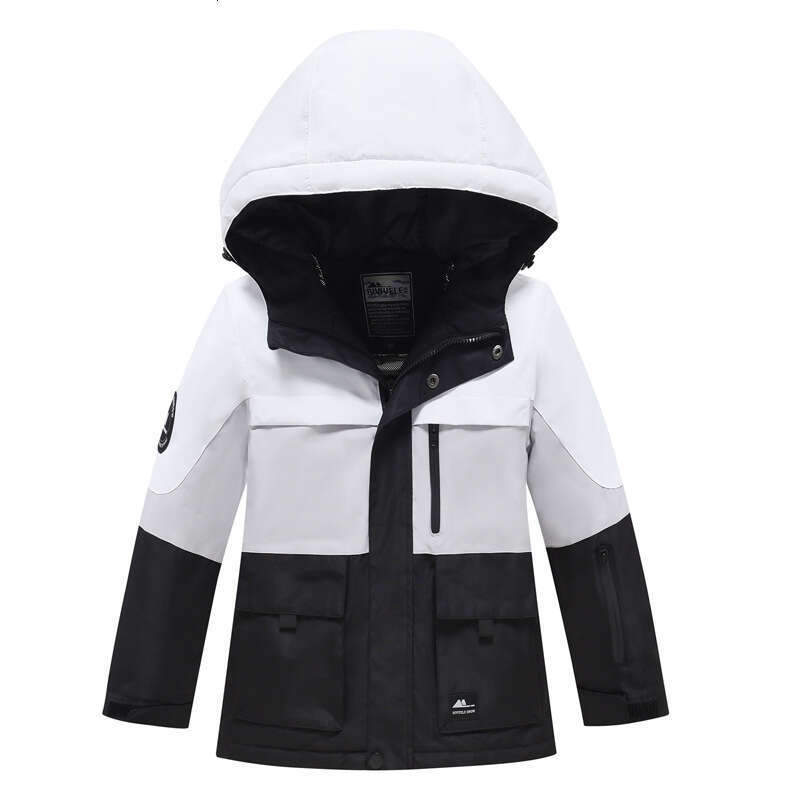Children's Ski Suits For Girls Boys 2 New Outdoor Single And Double Board Waterproof Jackets With Thick Warm Quilted Tops