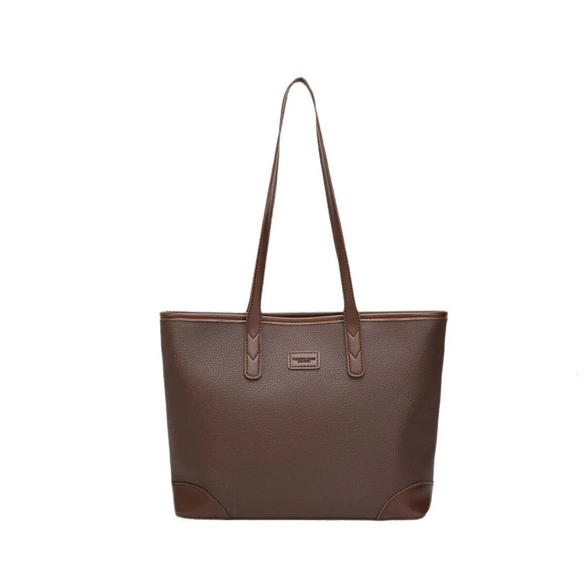 2025 New Fashionable Hand-Carried Large-Capacity Popular Solid Color Tote Casual Women's Bag