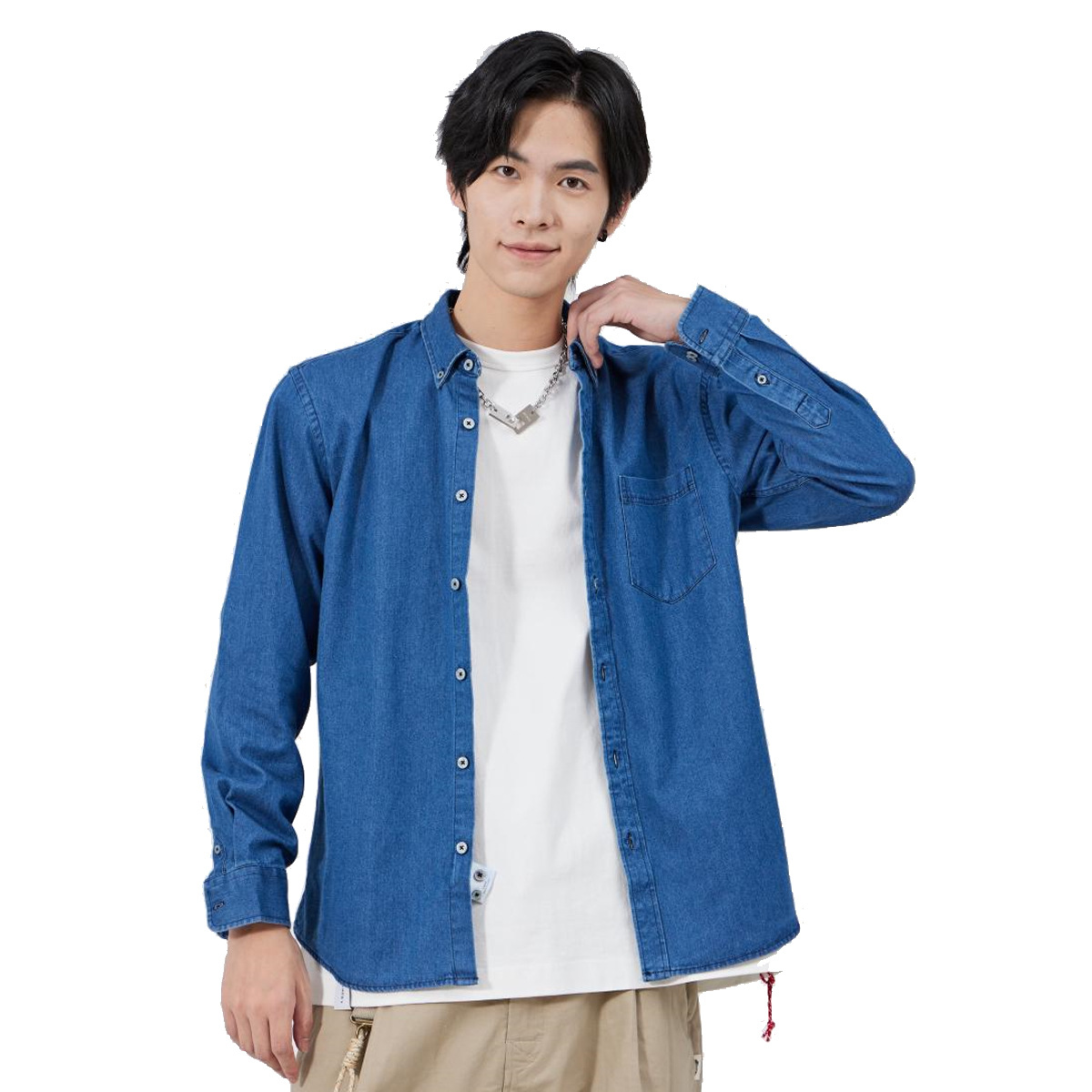 L40995 Spring and autumn heavyweight jacket sweatshirt double zipper hooded cardigan men's sweatshirt