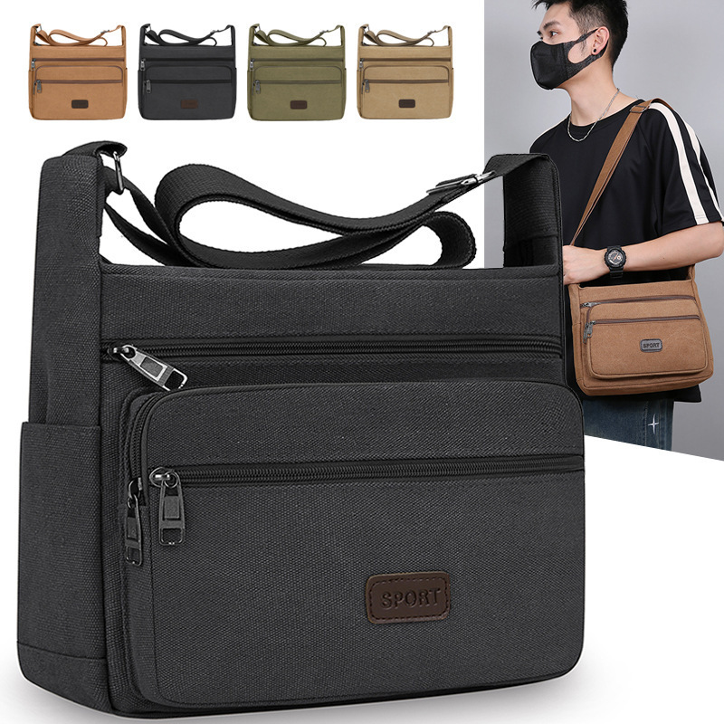 Men S Crossbody Bag Large Capacity Multi Compartment Designer Bag Luxury Bag Wear Resistant Bag New Casual Versatile Single Shoulder Small Free Shippi