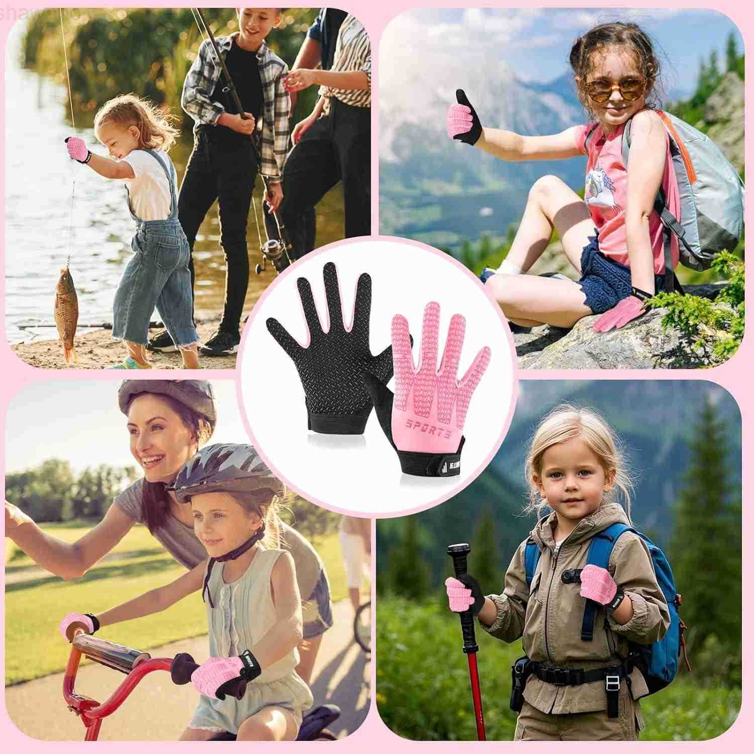 Sport Cycling Glove NonSlip Boys Girls Kids Fishing Gloves for Child Cycling Climbing Riding Biking Outdoor SportsW250911