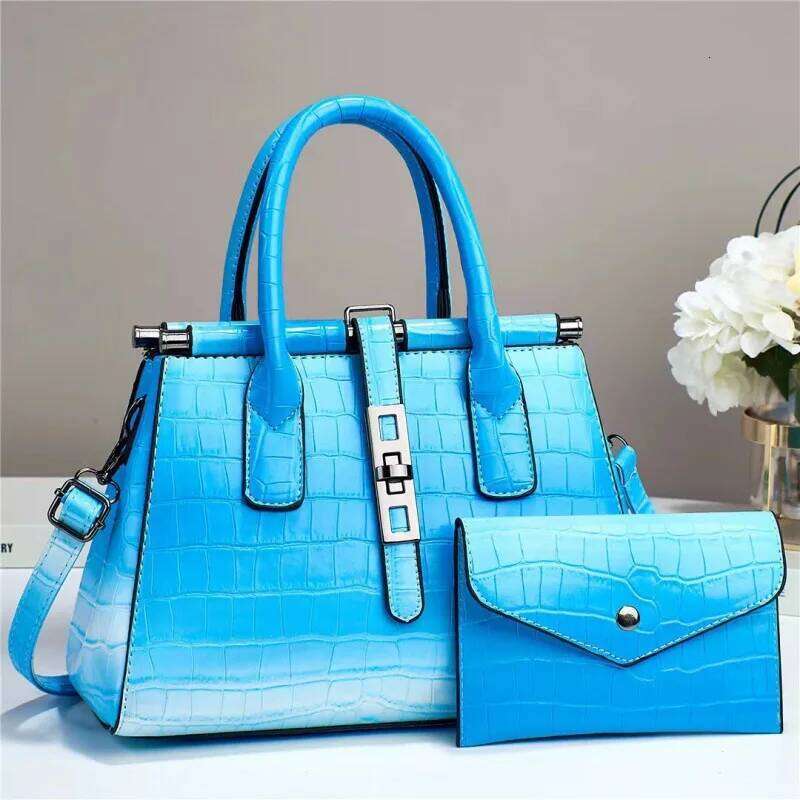 New Bright Leather Large Capacity Female Shoulder Crossbody Bag High Quality Women S Handbag With Wallet