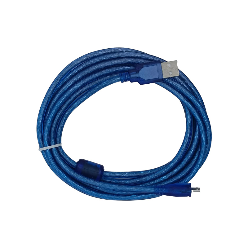 High - Quality Blue Braided Micro USB Data and Charging Cable with Magnetic Ring - Fast & Reliable