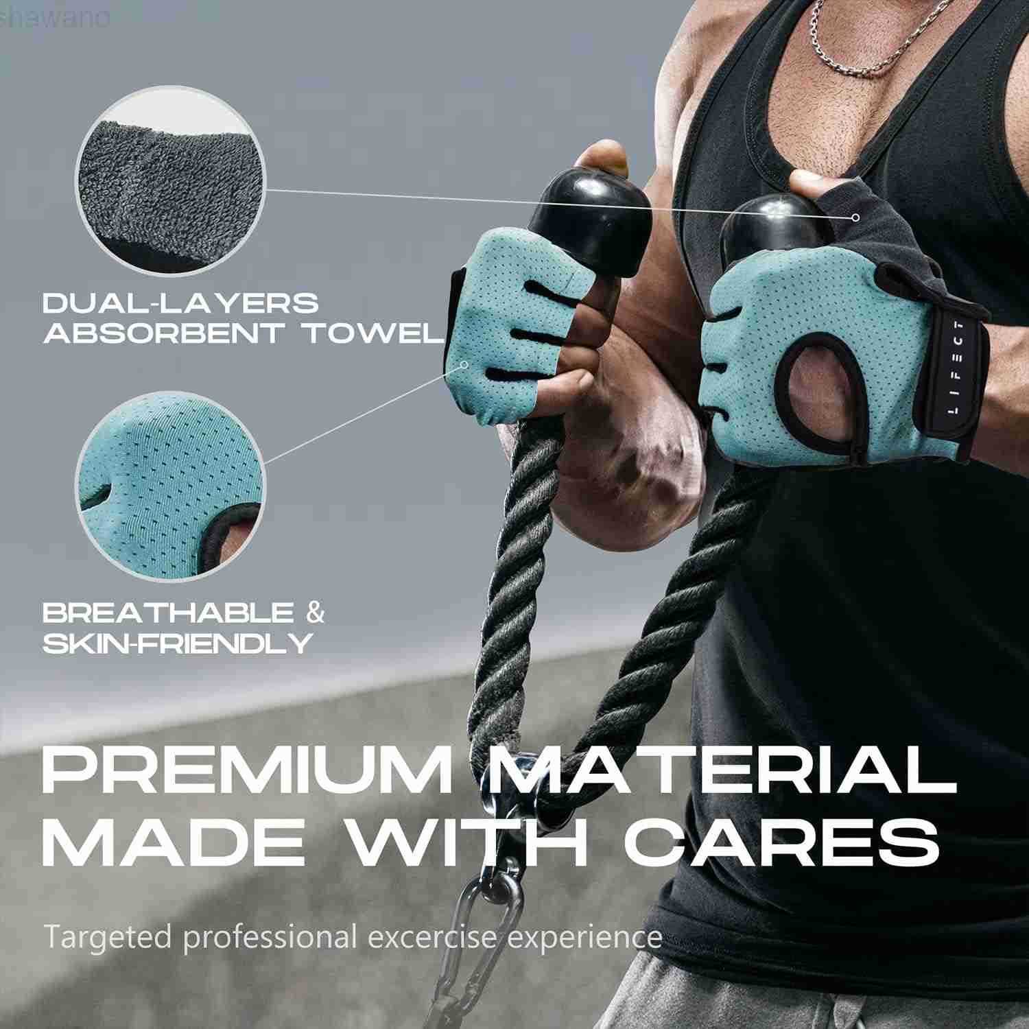 Essential Breathable Workout Gloves Weight Lifting Fingerless Gym Exercise Gloves with Curved Open Back for Powerlifting Women and MenW250911
