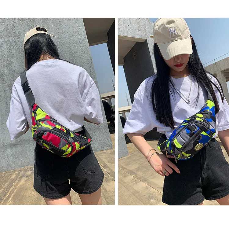 Camouflage Waistbag for Women Men Unisex Waist Bag Female Cute Banana Bag Ladies Small Adjustable Cool Colorful Shoulder Bag Z250911