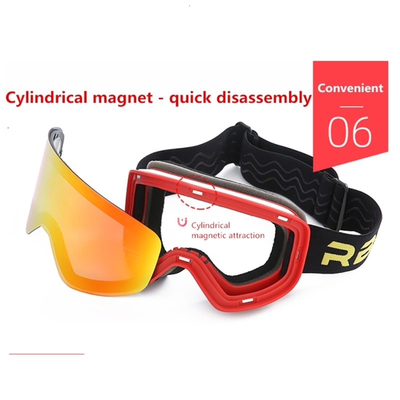 Ski Goggles Magnetic Double Layer Lens Magnet Skiing Antifog Snowboard Men Ski Glasses Eyewear Oculos Snowboard gafas de esqui 250910