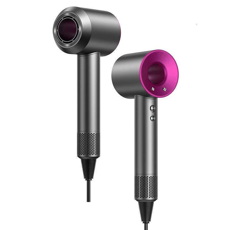 2025 Professional Leafless Constant Temperature Hair Care Negative Ion Attachment 5 Powerful Home Travel Portable Hair Dryer