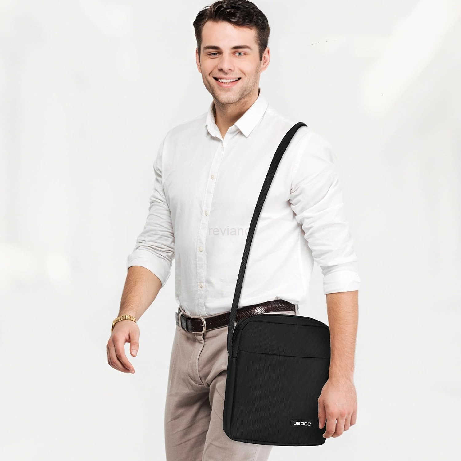 Messenger Bag Crossbody Bag Shoulder Bag for Men Water Resistant Man Bag Man Purse for Business OfficeW250911