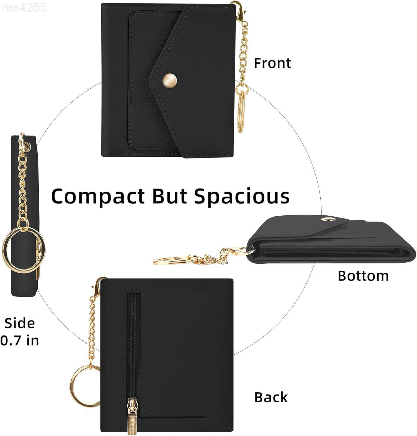Womens Wallet RFID Blocking Small Wallets Woman Credit Card Holder Trifold Ladies Wallets with Coins Zipper PocketW250911