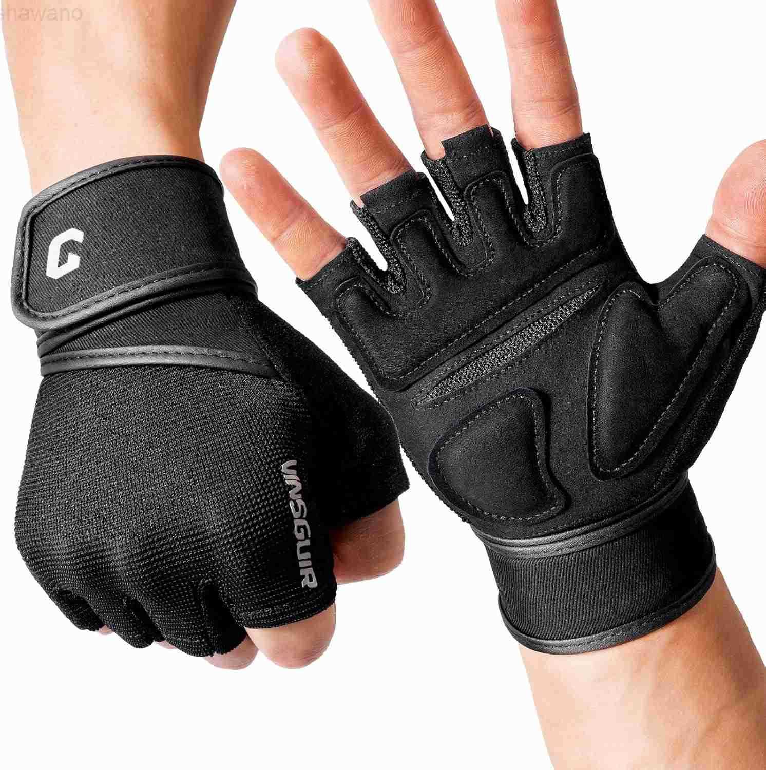 Weight Lifting Gloves with Wrist Support for Men and Women Gym Training Cycling Pullups Rowing ClimbingW250911