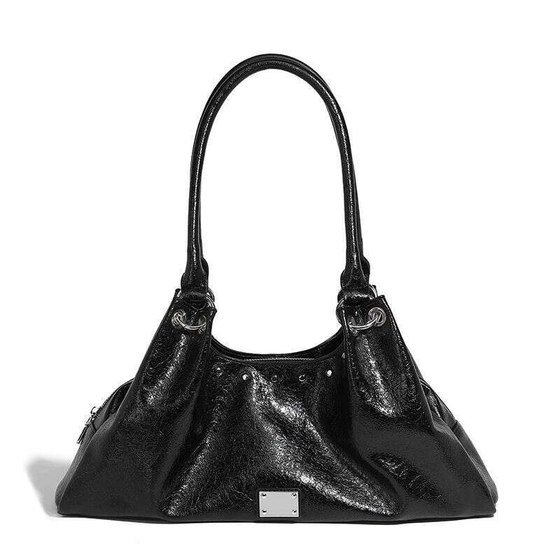 Glossy Leather Millennium Design Single Shoulder Underarm Large Capacity Handbag