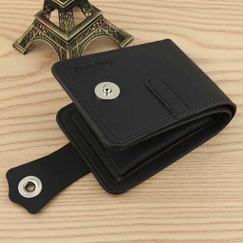 Mens Leather Wallet Short Purse for Man Wallets 2023 Credit Card Holder Money Bag Coin Bag Hasp Small Wallet Portafoglio Uomo W250911