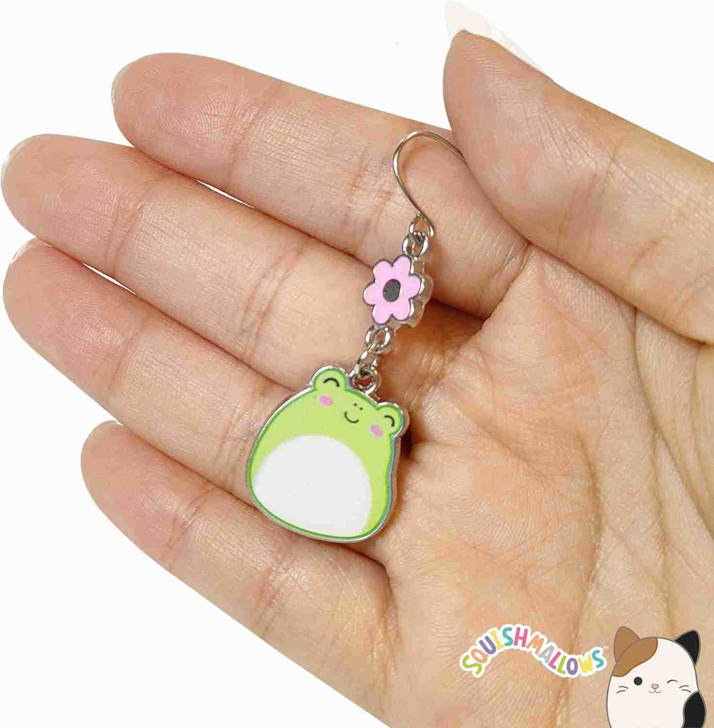 Hypoallergenic Earrings for Girls Stud and Fishhook Drop Sets with Charms One Size Fits All Ages 8W250911