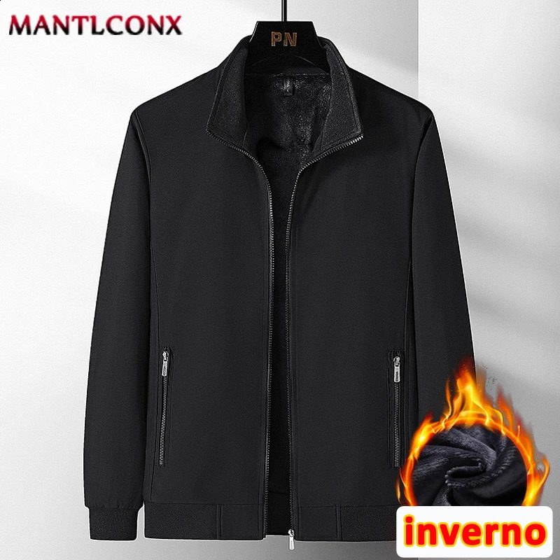 y Mens Winter Coats Business Casual Thicken Inner Jacket Fleece Parkas Man Thermal Warm Outerwear L3XL 250911