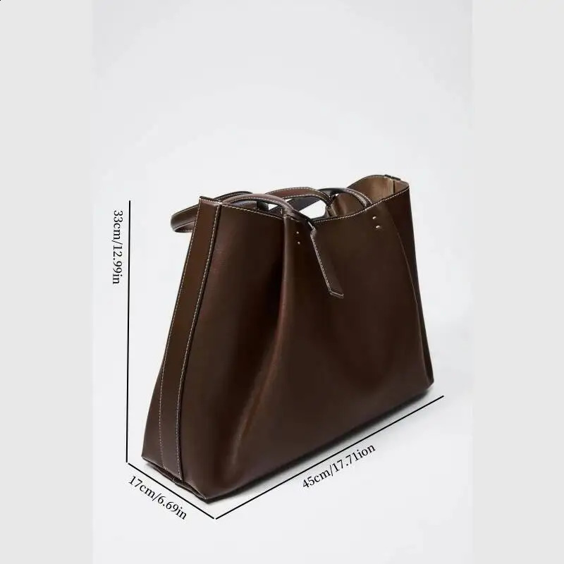 CLIP TOTE BAG Fashionable Top Handle Tote Solid Color Simple Shoulder Bag n Handbags For Women 250911 - view 3