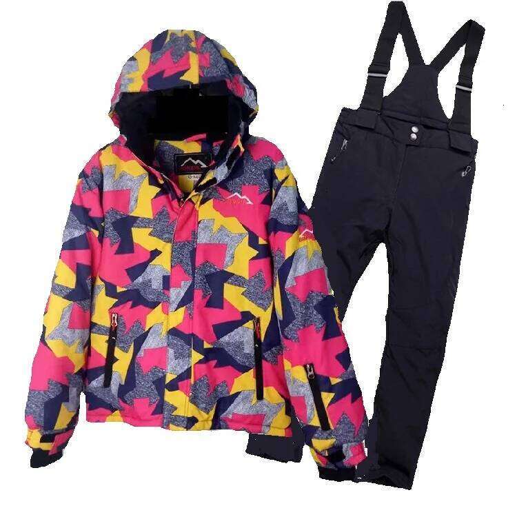 Men's Clothing Children's Ski Suit BIMODAL Ice Skiing Outdoor Warm Cold Down Cotton