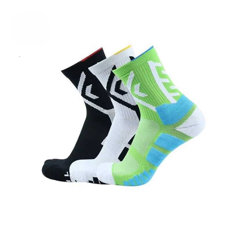 Elite Sport Cycling Basketball Socks Compression Running Man Black Trend Breathable Long Hiking Damping Athletic Professional D250911