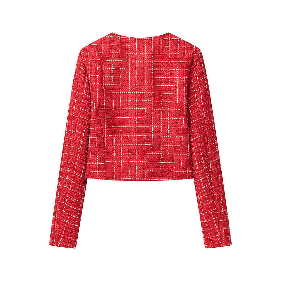 DHEssentials 2025 Fashion Classic Versatile Stylish Round Neck Shorts Little Chanel Style Jacket