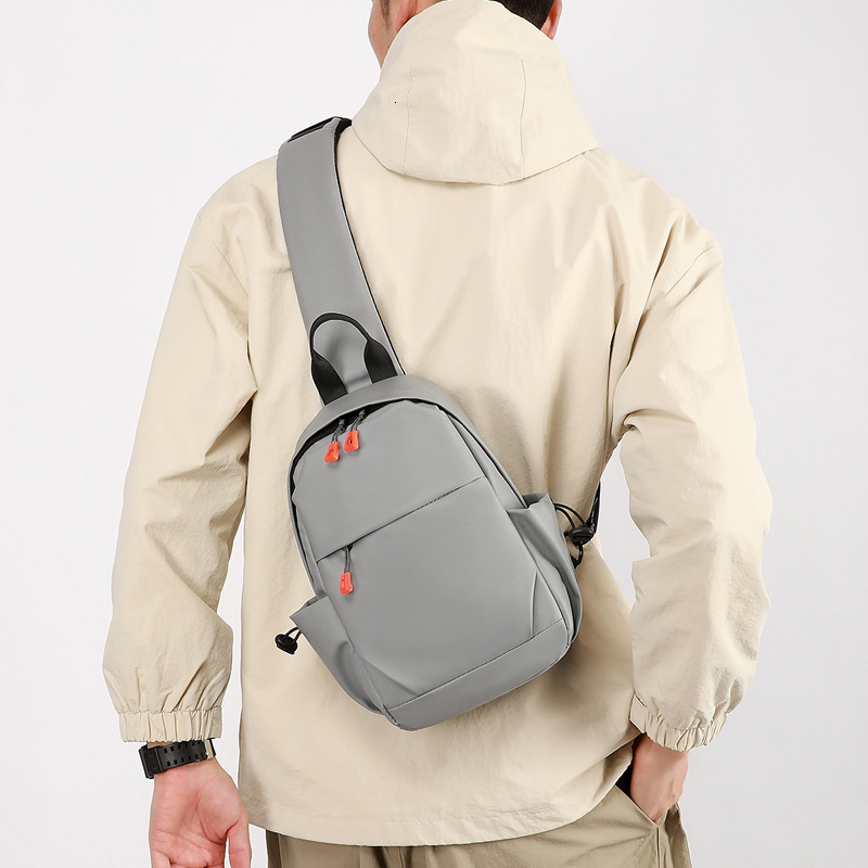 Trendy Free Shipping Simple Men S Chest Bag Multi Functional USB Charging Handheld Shoulder Bag Designer Bag Large Luxury Bag Capacity Sports Cycling 