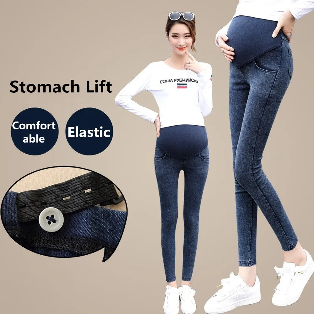 Jeans Women Pregnancy Maternity Clothing Jeans Black Pants For Pregnant Women Clothes Nursing Trousers Denim Jeans Womens 260209