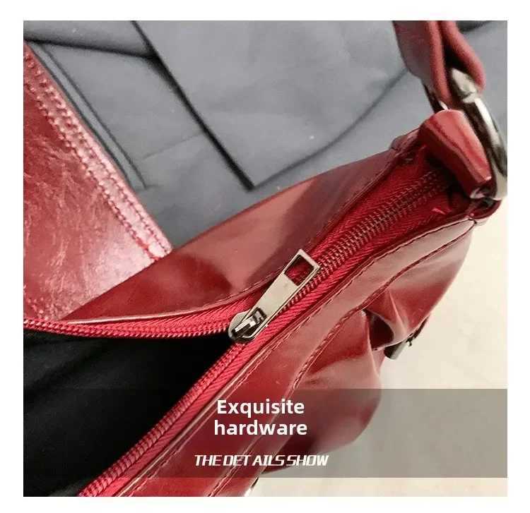 Y2K Pleated Hobo Shoulder Bag Womens Maillard Style Underarm Bag Pleated Hobo Shoulder Bag Z250911