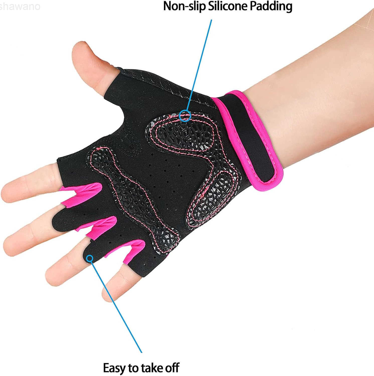 Kids Workout Gloves Ventilated Grip Exercise Gloves for Boys and Girls Weightlifting Hanging Gym Children 312 YearsW250911