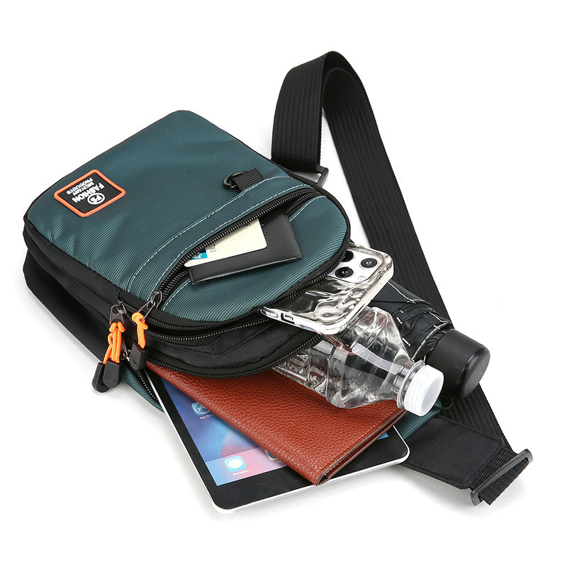 Men S Business Chest Bag Multi Layer Free Shipping Single Shoulder Luxury Bag Crossbody Backpack New Trendy Fashionable Portable Wear Resistant Men S 