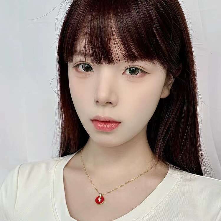 Arrival Signature Necklace Versatile Enamel Light Earrings Niche High-End Collarbone Chain New Model