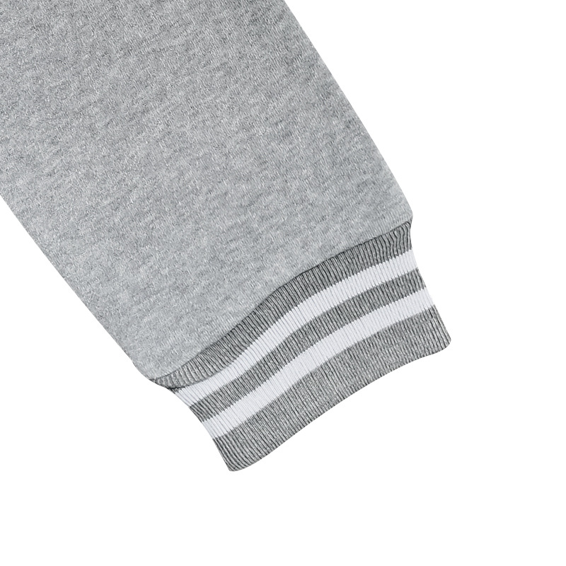 Autumn and winter new thick baseball suit casual men's stand collar cardigan coat matching color sports long sleeve pants suit EU Size: S-3XL