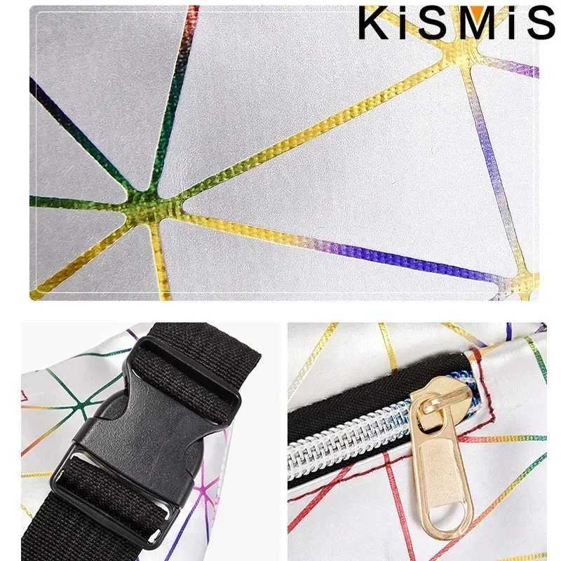 Glitter Waterproof Waist Pack for Women Laser Design Fanny Pack Stylish Belt Bag for Outdoor Sports Hiking Running Shopping Z250911