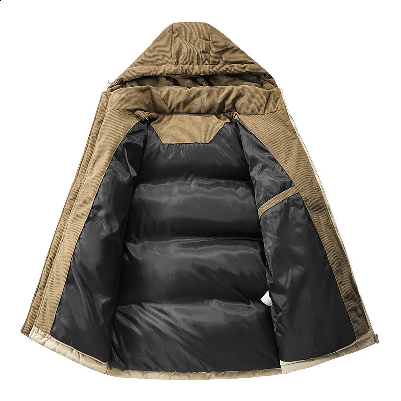 Winter Loosefit Thickened Warm Cotton Parka Men Trendy Student Puffer Jacket Oversize Korean Mens Parkas 250911