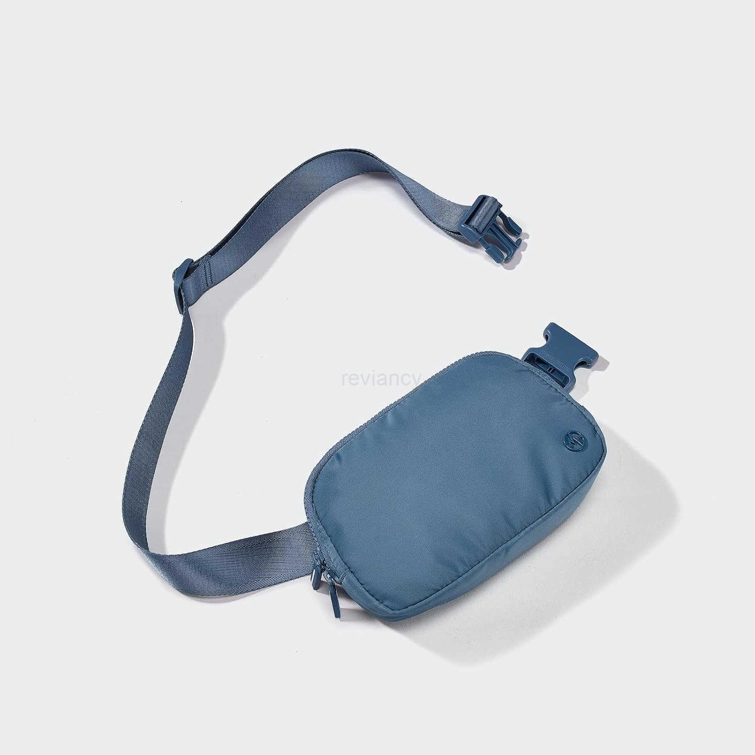Two Way Zipper Fanny Pack Nylon Everywhere Belt Bag for Women Water Repellent Waist Packs Crossbody Bags with Adjustable Strap Indigo BlueW250911