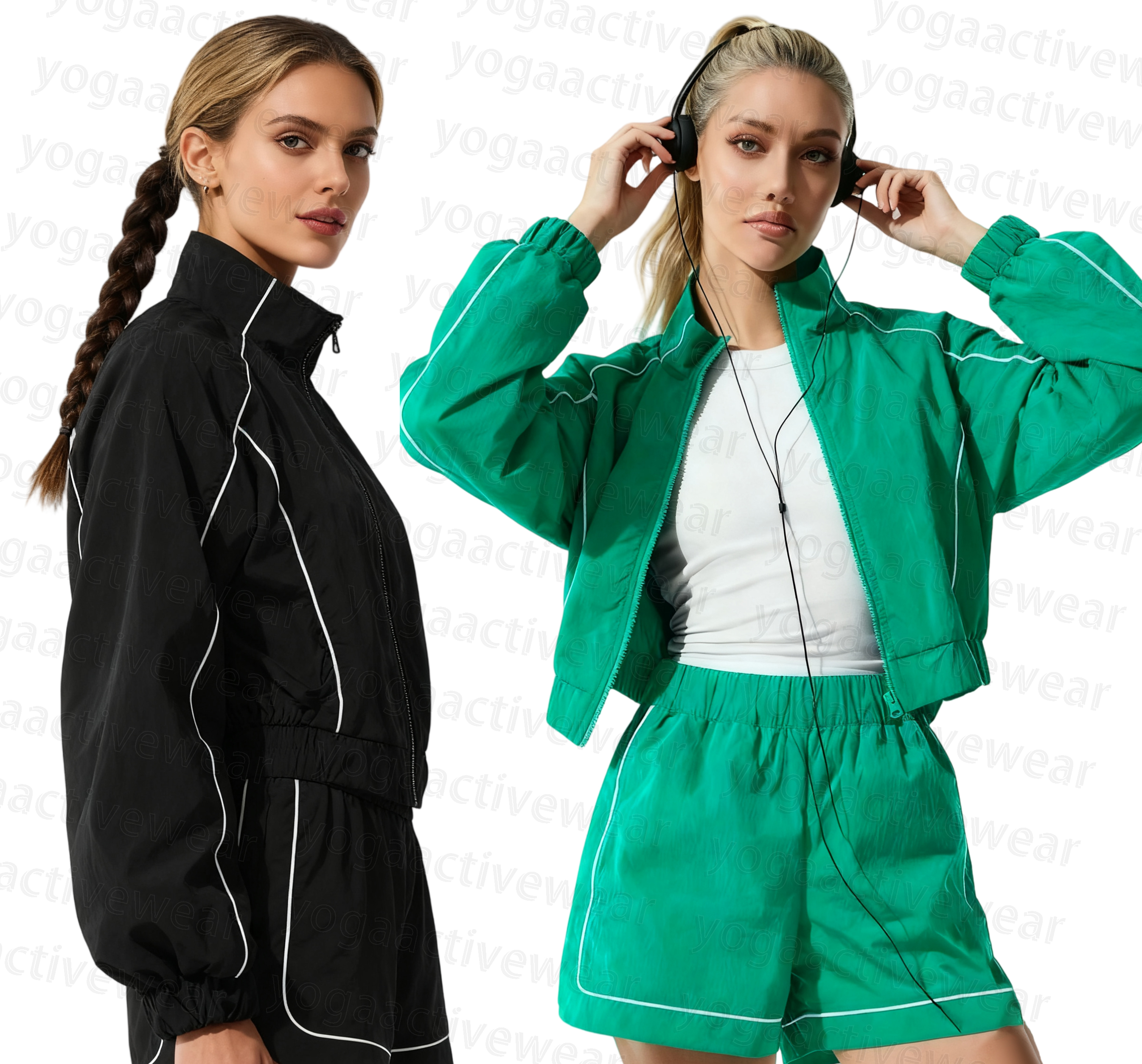 11A women clothes yoga set sports Wind Jacket Fashion Shorts Quick Dry Breathable Sports Fitness Daily Casual aloness Women Clothes