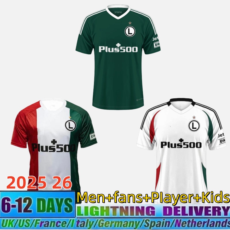size S-XXL 2025 2026 Legia Warsaw Home Away Third Soccer jerseys CHODYNA #11 NSAME #77 OYEDELE #6 maillot 25 26 de futol camesita Legia Warsaw Men kids kits football shirts