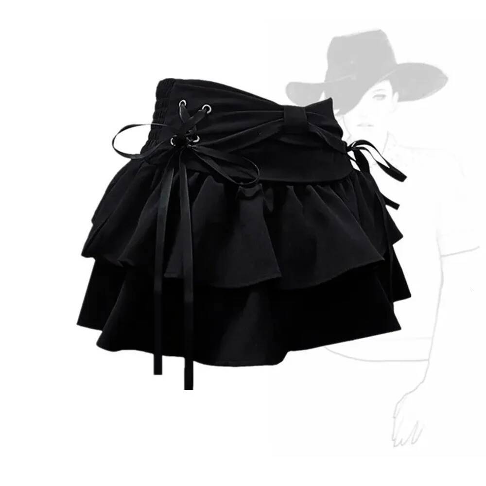 New Fashion Women Hot Girl Sweet Kawaii Bow Vintage Y2k Clothes American Streetwear Sexy Summer A-line Gothic Mini Denim Skirts dongdumaoyi