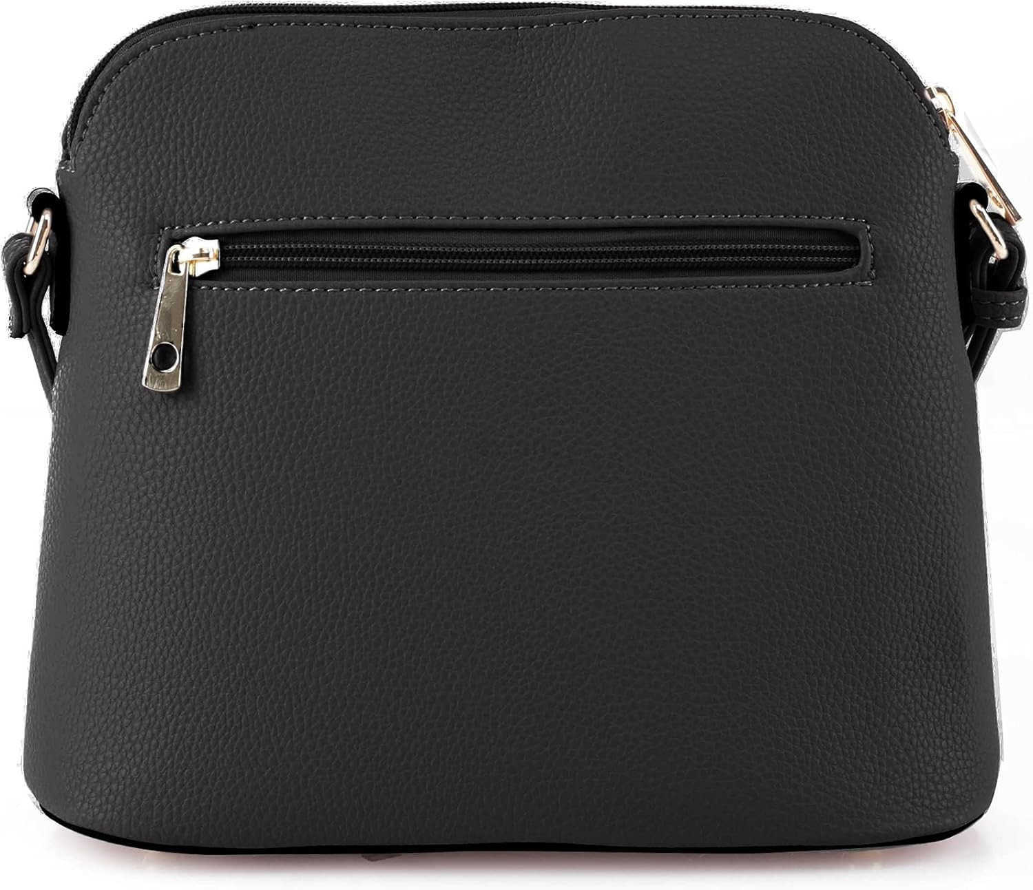 Lunar Lightweight Medium Dome Crossbody Bag Shoulder Bag with Tassel Zipper Pocket Adjustable StrapW250911