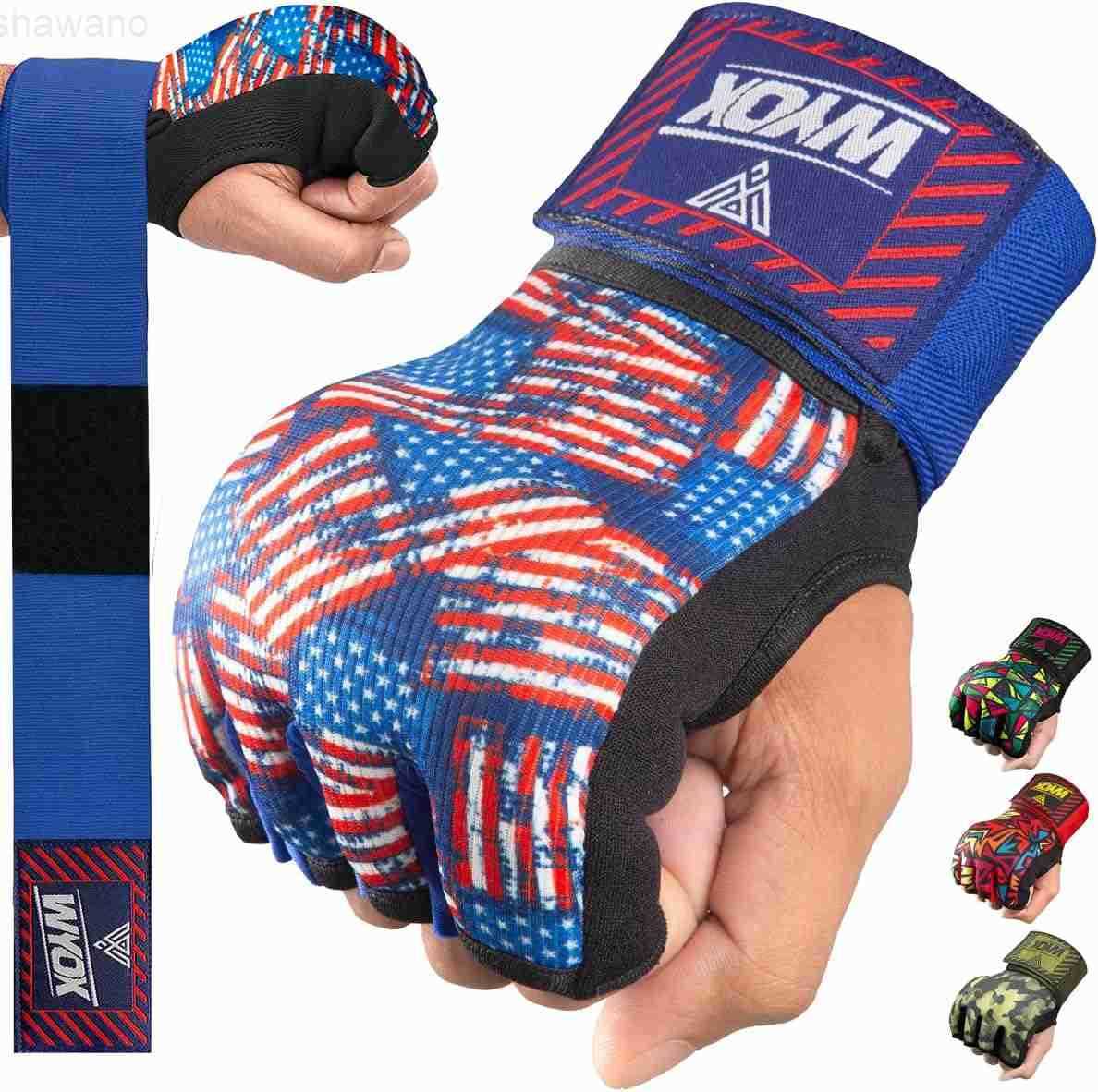 Hand Wraps Inner Gloves for Men Women 80cm Quick Wrist Straps Padded Knuckle Protection for Muay Thai Kickboxing Hand Wraps for Boxing Martial ArtsW25