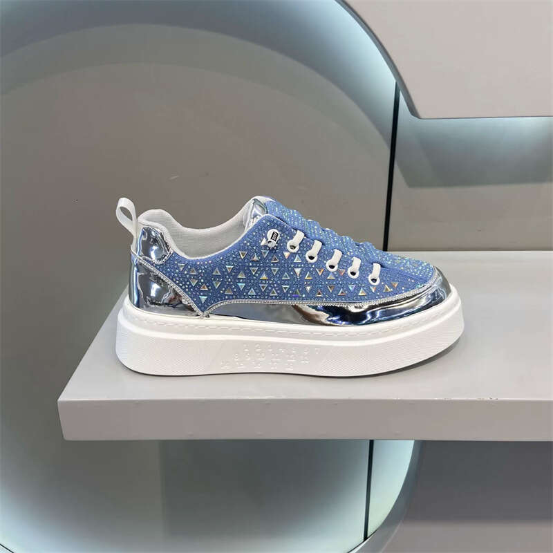 Kuaishou Same Style Summer Fabric Rhinestone Slip-On Breathable Fashion Soft Sole Sneakers Personality Comfortable Versatile Trendy Men's Shoes