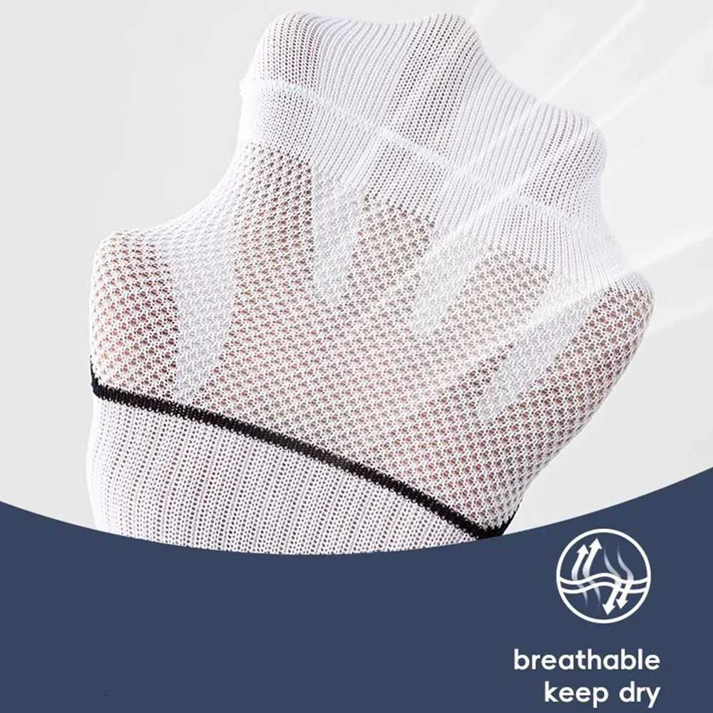 5pcs Mens Short Sports Socks Summer For Running Breathable Casual Soft Comfortable Polyester Sports Socks Thin D250911