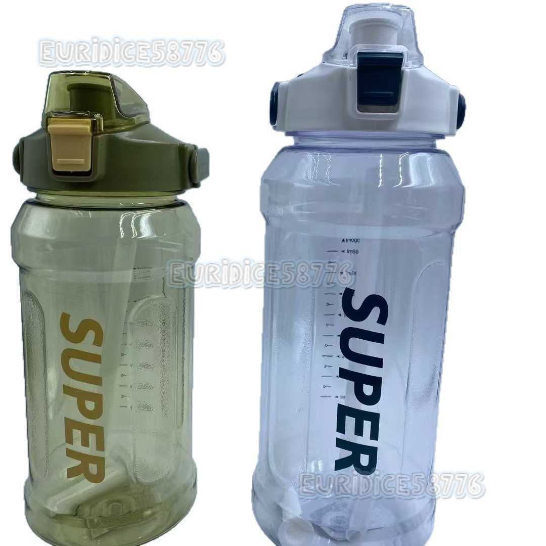 20l Plastic Cold Water Bottle with Straw Space Cup with Handle Large Capacity Water Bottle for Sports and Fitness Tonton Bucket H250911