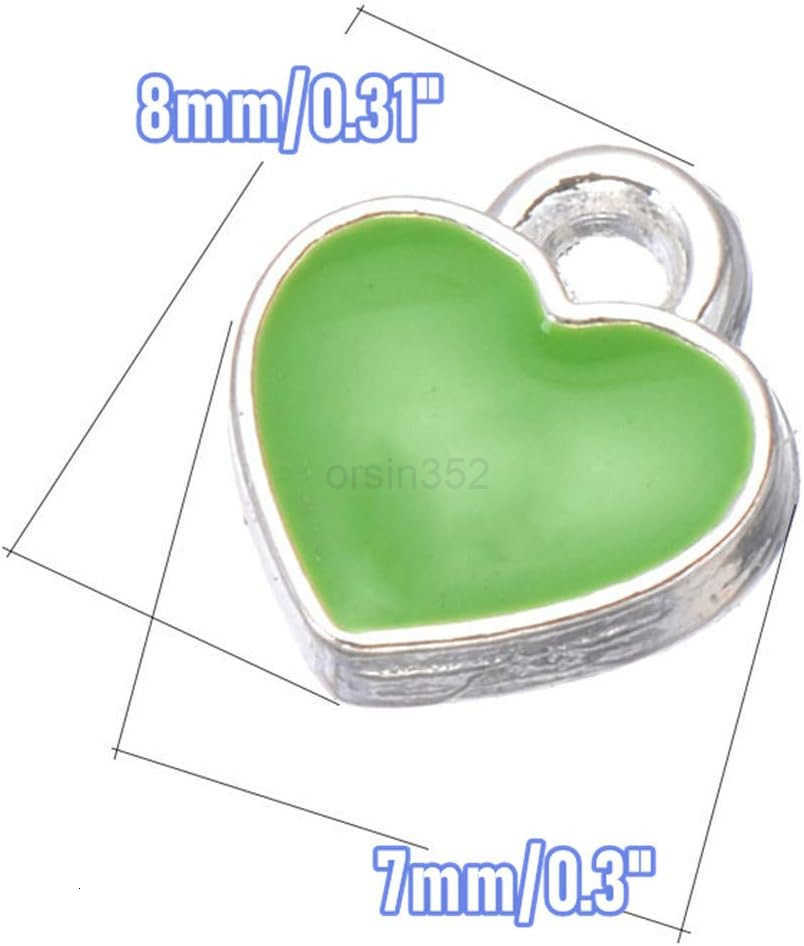 Mini Heart Star Enamel Pendant Dangle Charm Set 70pcs DIY Gift Accessories for Earring Chocker Making Wine Charms PinkW250911