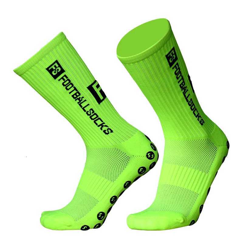 New Style FS Football Socks Round Silicone Suction Cup Grip Anti Slip Soccer Socks Sports Men Women Baseball Rugby Socks D2509111