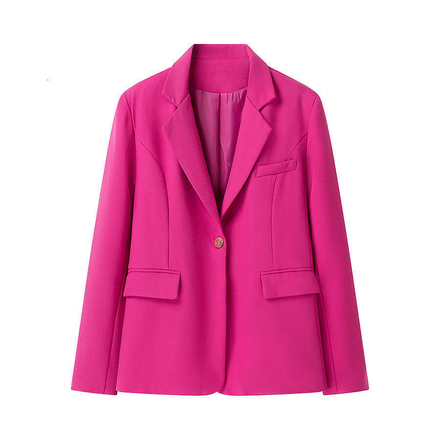 DHEssentials 2025 Fashion Autumn Women's Clothing Little Chanel Style Solid Color Blazer Jacket